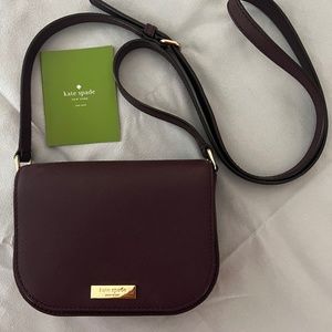 Kate Spade Crossbody Burgundy New